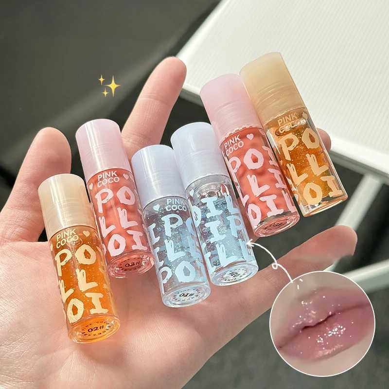 Water Light Lip Gloss Jelly Glass Lip Oil Moisturizing Transparent Plumper Lips Makeup Hydrating Shiny Liquid Lipstick Lip Care W250312