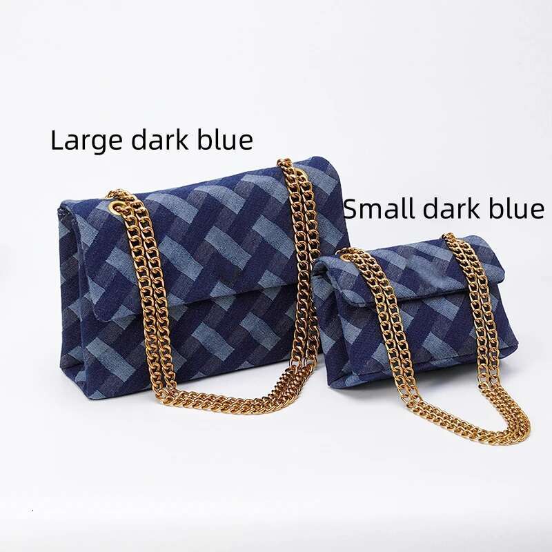 Womens Crossbody Bag Fashionable Designer Mini Handbag Single Shoulder Denim Chain Bag 2025 New Product High end Quality Small Square Bag Casual Walle