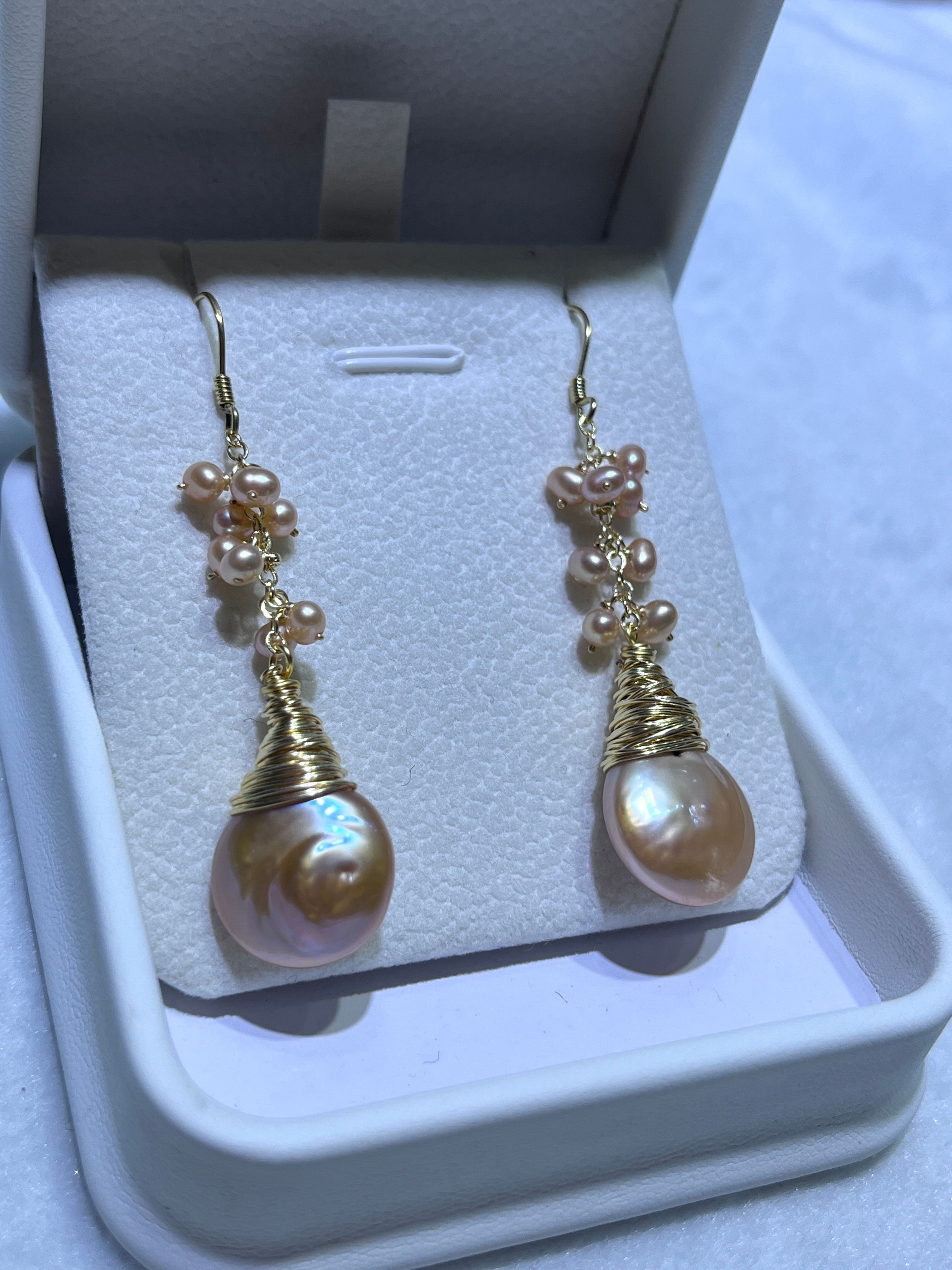 Women's Freshwater Pearl Pendant Earrings - Chic Fashion Jewelry Accessory