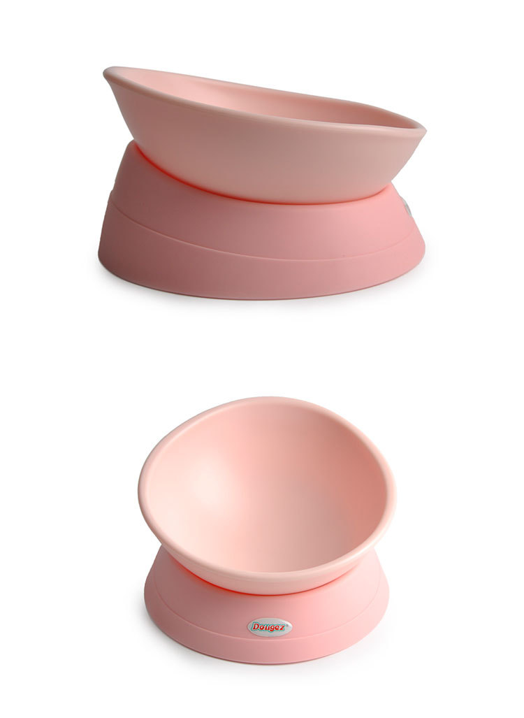 Nicrew 360 Degree Slanted Puppy Dog Cat Pet Food Bowl Cat Dish Dog Bowl Pet Sterile Tableware Pet Feeding Watering Supplies Y200922