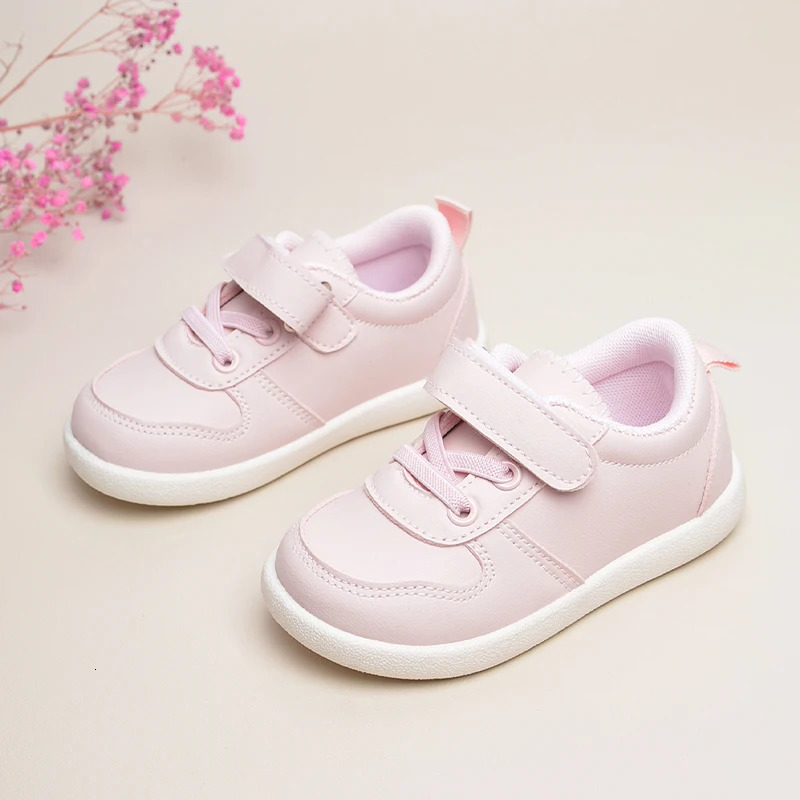 Girls Lovely Pink Daily Outdoor Low Top Soft Flat Sports Sneakers Kids Casual Shoes EK9S49 250311