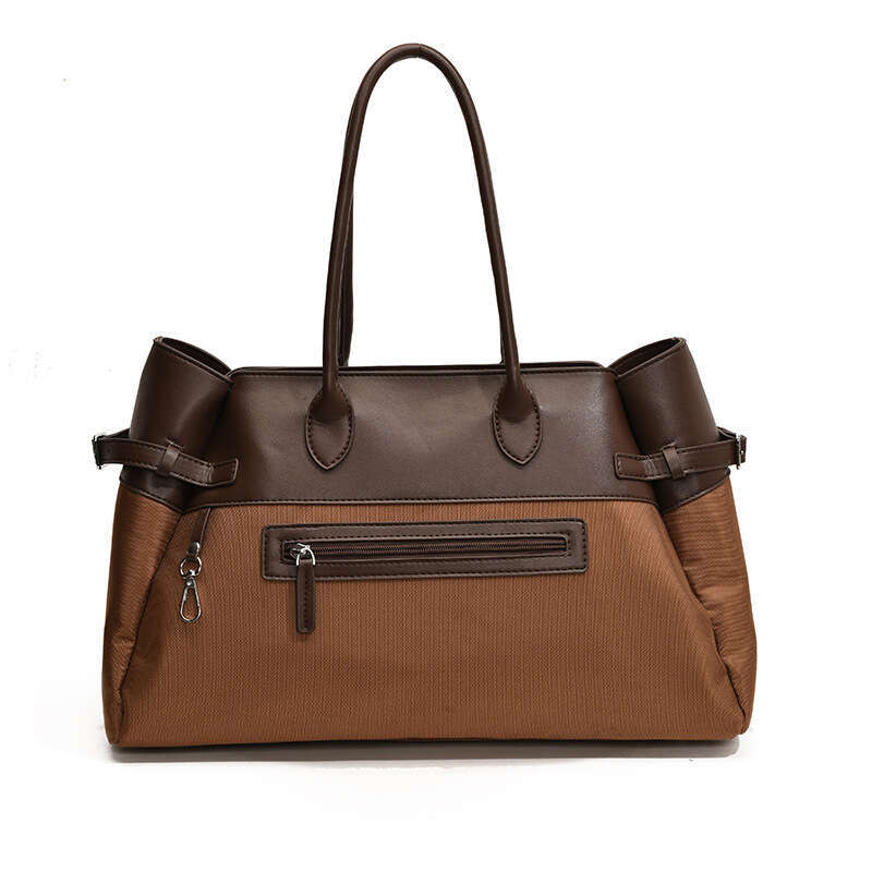 Women's Bags handbag Tote Autumn New Meilad Shoulder Large Capacity Color Contrasting Fashion Travel Bag