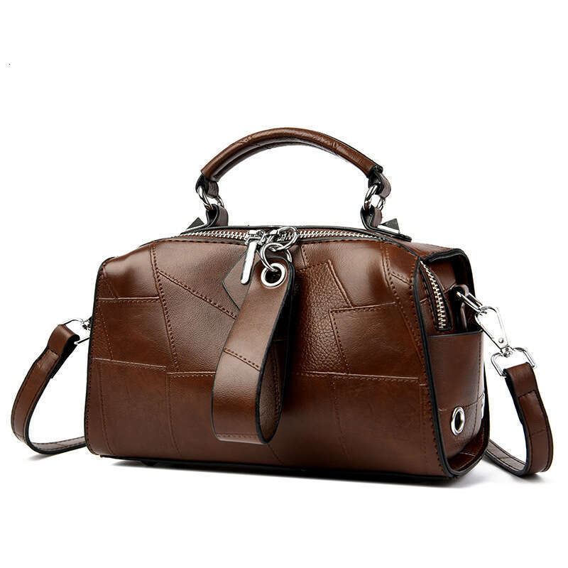 Women's Bags handbag Spliced Handheld Pillow for Women New Large Capacity Versatile Women's Casual Middle aged One Shoulder Crossbody Bag