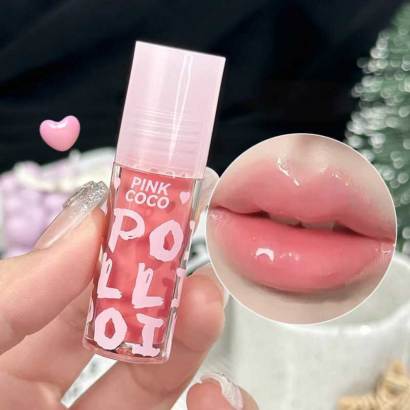 Water Light Lip Gloss Jelly Glass Lip Oil Moisturizing Transparent Plumper Lips Makeup Hydrating Shiny Liquid Lipstick Lip Care W250312