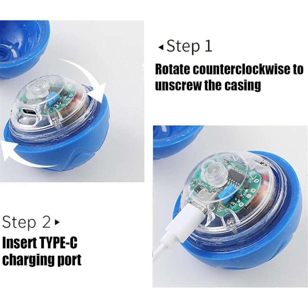 DHpet Jumping Toy, Automatic Moving Toy Ball Shaky Active Ball, 360° Smart Electric Dog Toys Balls for Small Medium Large Dogs