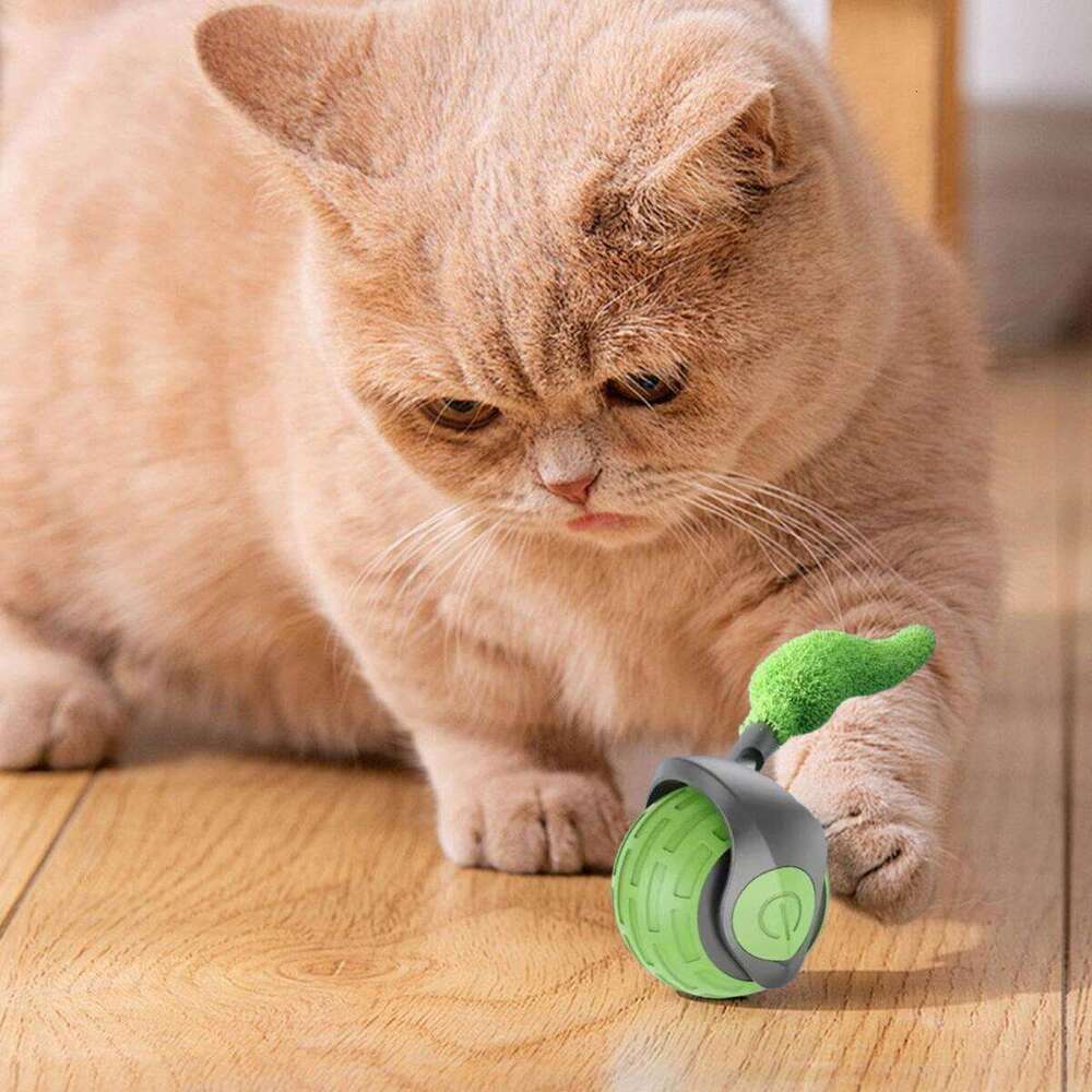 DHpet Speedy Tail 2.0 Interactive Cat Toy: Automatic Moving Smart Ball with Replacement Tail - Ideal for Indoor Cats, Safe & Engaging