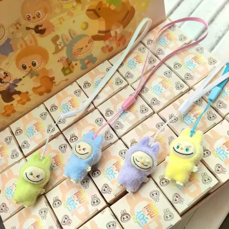 Cartoon Labubu Resin Plush Blind Box Pendant Backpack Accessories Desktop Cute Ornament ChildrenS Surprise Birthday Gifts X2506061