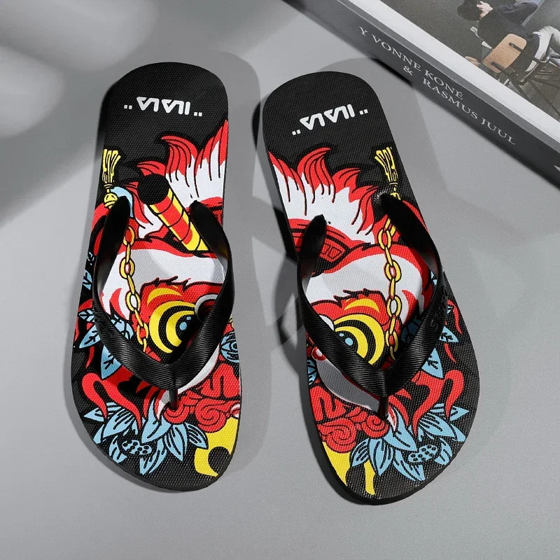 Original Mens Slippers Walk Around Home Genuine Leather Sandals House Man Summer Shoes Sale Flip Flops Flop 250304