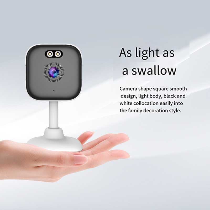 New wireless smart home network surveillance camera HD night vision WiFi small block monitor Z241224