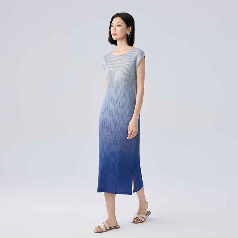 X51255 New summer gradient dress high-end versatile slim fit A-line skirt for women