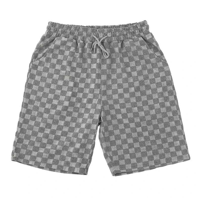 2024 New Mens Summer Jacquard PJlaid Short Sleeve T-shirt Fashion Sports Set Breathable T-shirt+Sports Shorts Two Piece SetXJ250312