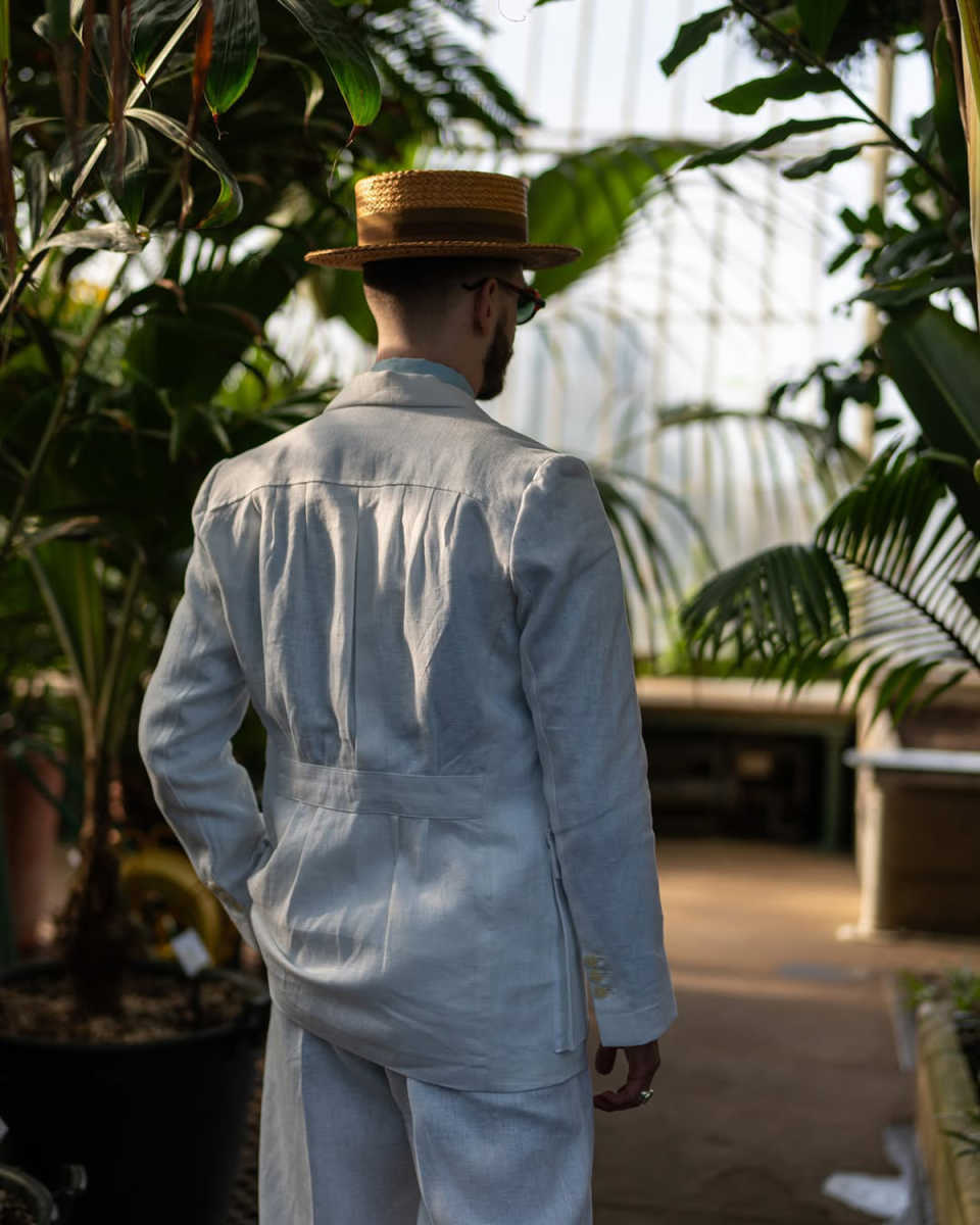 Vintage Wedding Tuxedos Single Breasted Men Suit Notched Lapel 2 Piece Set Jacket Pants Simple Groom Business Blazers Customized