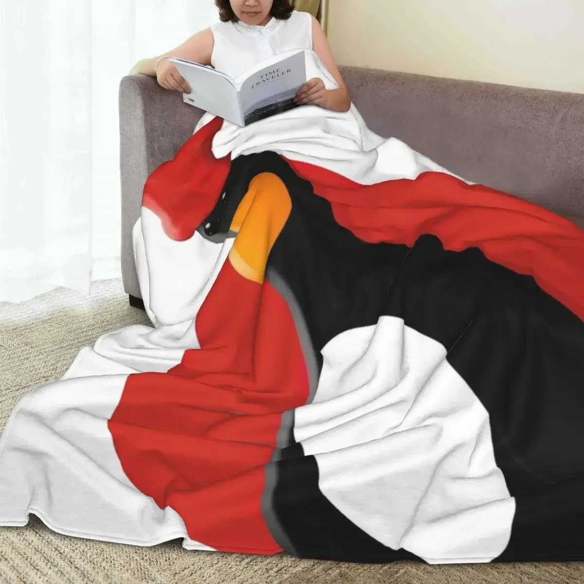 Feathers McGraw silent penguin blanket flannel Wallace Gromit lightweight throw blanket car sofa bedroom blanketXJ250312