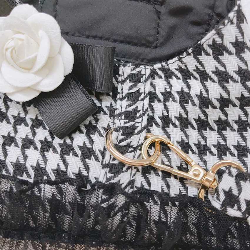 Designer Dog and Leash Set for Small Medium Dogs Cats Walking Puppy Lace Vest Harness York Chihuahua Pet AccessoriesT250312
