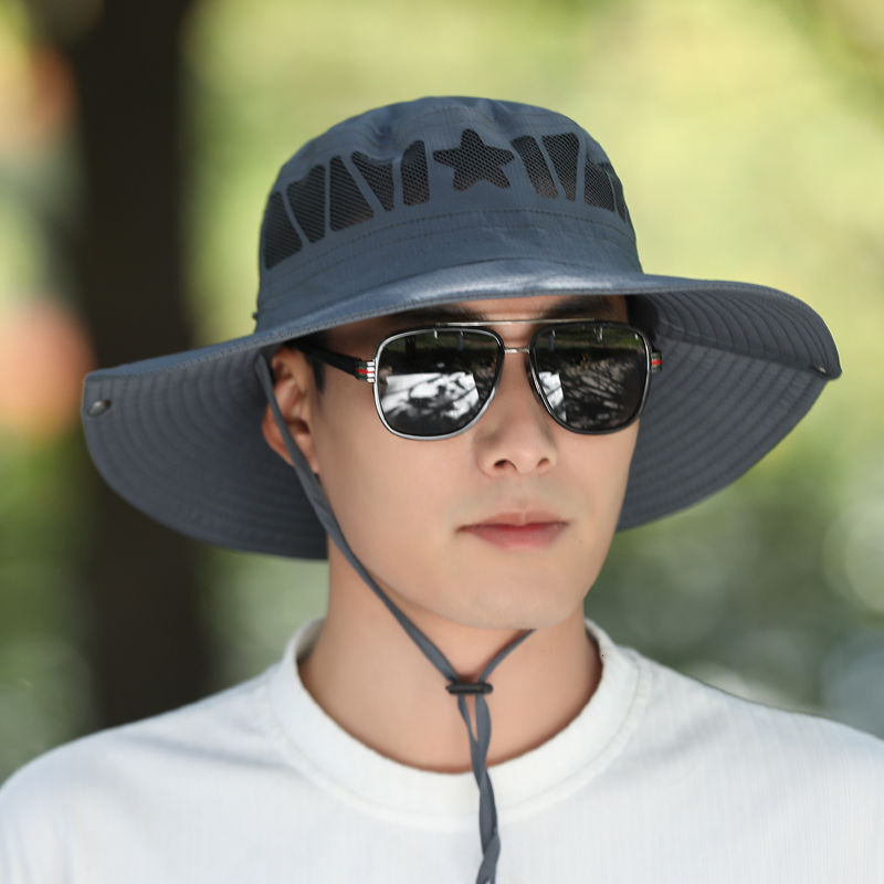 baseball cap Sunscreen men's fishing summer fisherman outdoor mountaineering hat, face blocking, UV resistant sun hat