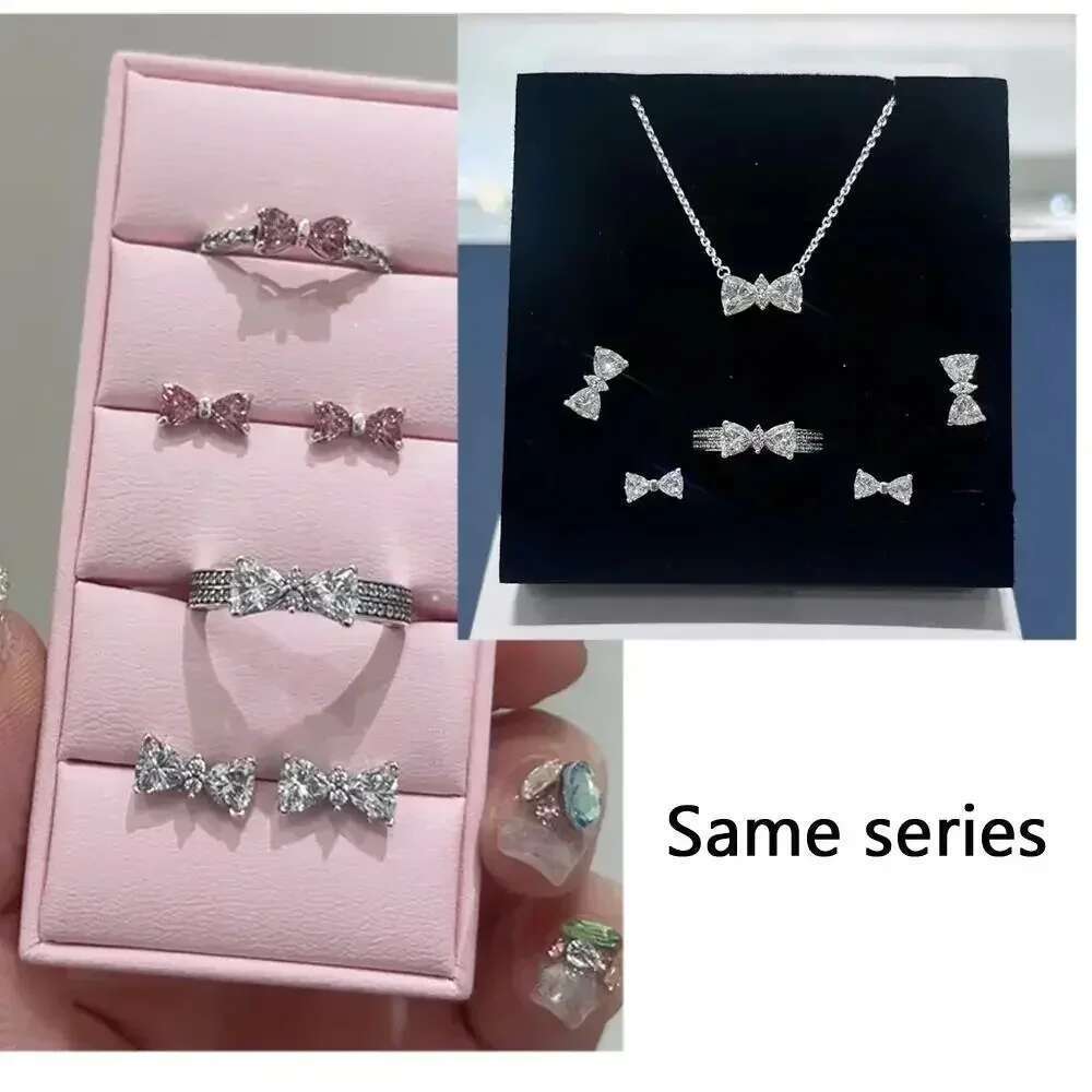 2025 Fashionable Girl Style 925 Sterling Silver Sweet And Romantic Bow&Flower&Heart Earrings Cute Gift Jewelry High Quality