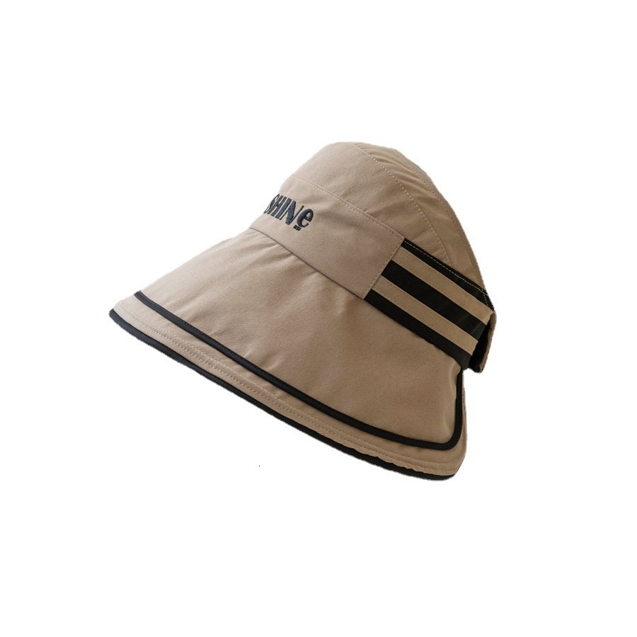 baseball cap Large brimmed women, summer face blocking, UV resistant shawl, sun for outdoor cycg, versatile ponytail basin hat