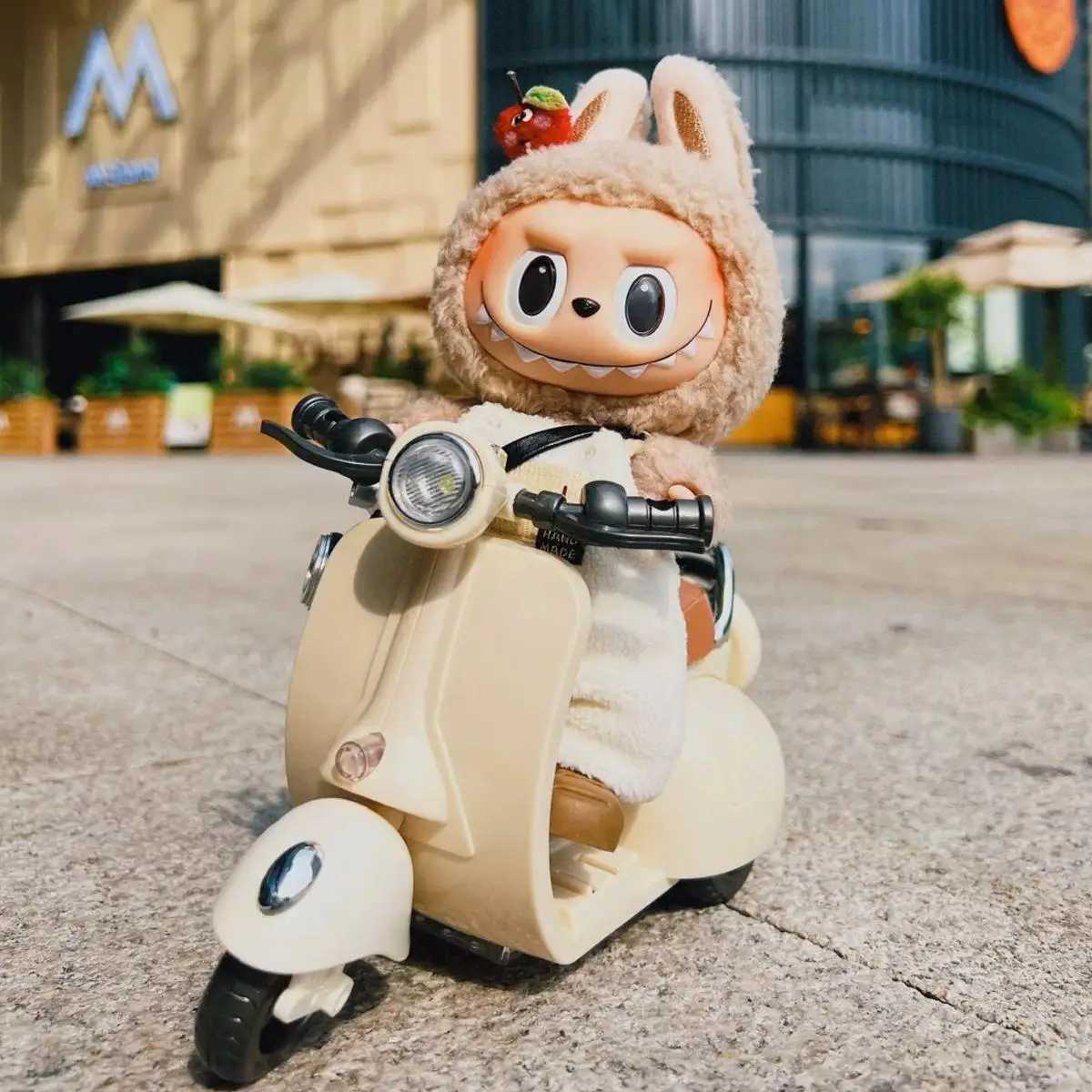 Doll toy Mini Electric Motorcycle Childrens Toy for labubu doll for popmart doll motorT250313