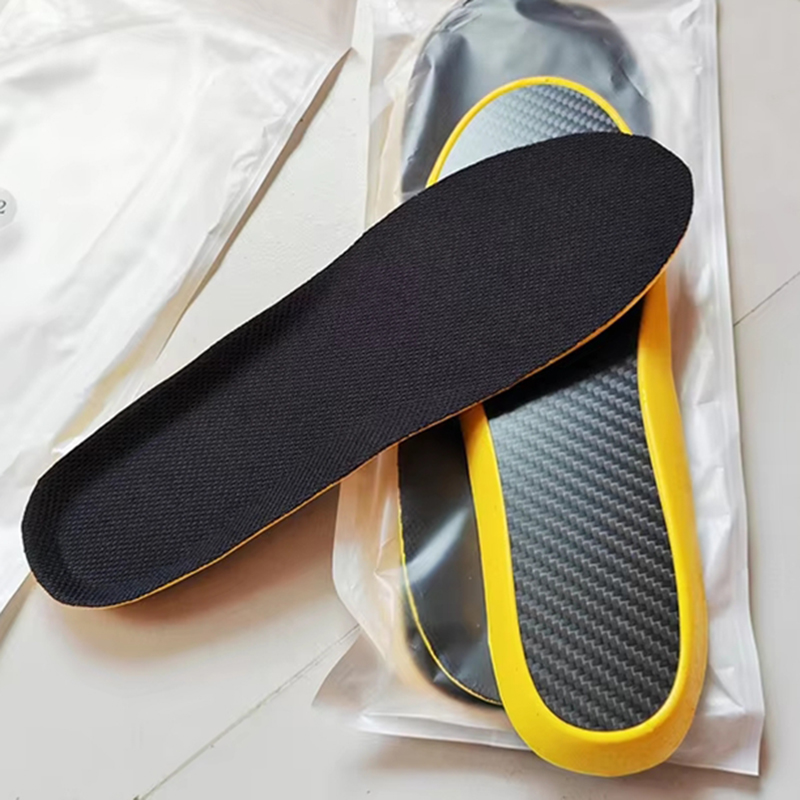 Carbon Fiber Insoles Support Adult PU Insoles Non-Slip Deodorant Shock Absorption Sports Insoles