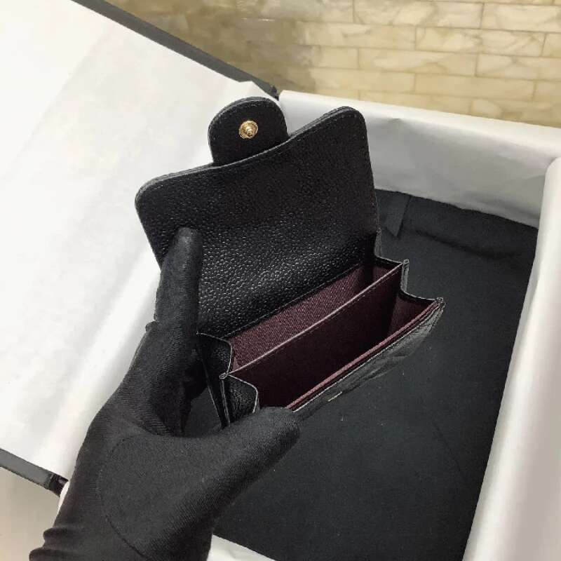 Brand Designer For Women Classical Genuine Credit Business Sheepskin Bag Leather Fashion Card Holder