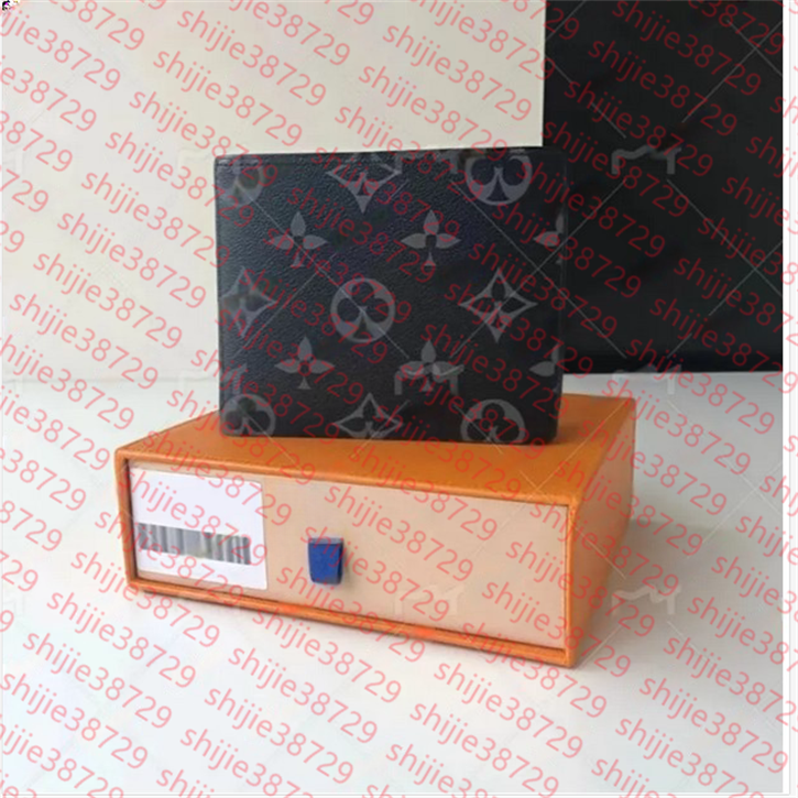 5A top quality leather Designers wallet women/men old flower card holder fashion plaid style purse mens Clutch purse luxurys men mini tote Bags
