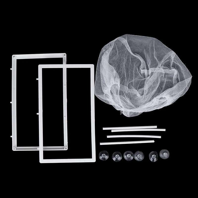 1Pcs Breeding Isolation Mesh Box Net Incubator Breeder For Fish Tank Aquarium Gauze Trap S/L Compact Accessory