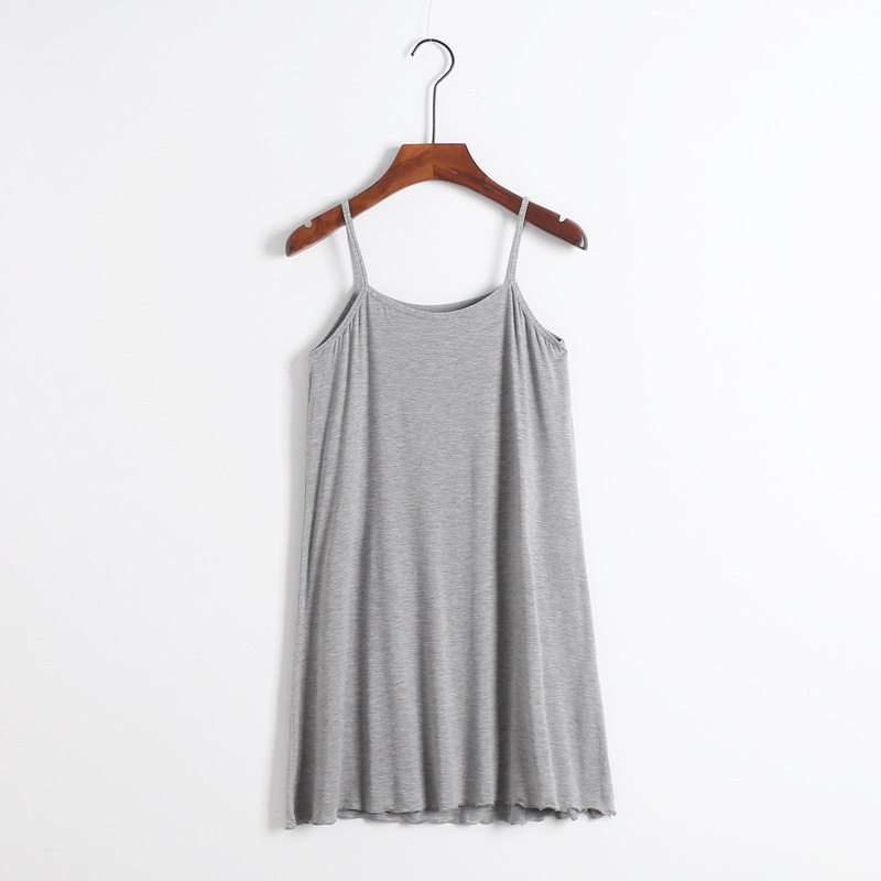 B775-Suspender skirt for women, loose vest skirt for pregnant women, mid-length petticoat, home nightdress
