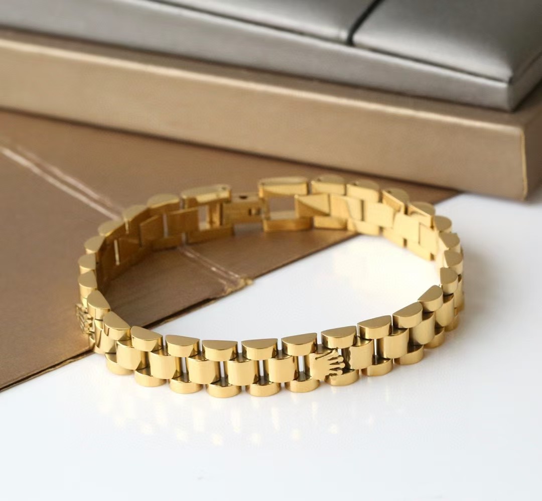 Hip hop rock wide 9mm 20cm chain bracelet dia 17cm Bangle Femme boy Letter white black Titanium Steel Bangles Gold Rose Sier Bracelets For Women men