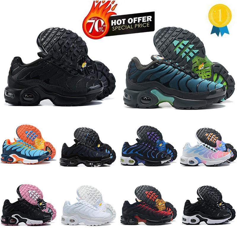 2025 Hot Kids Sports Shoes Children sport shoe Boy and Girls Trainers tn Sneaker Classic Outdoor Athletic Toddler Sneakers Eur 28-35