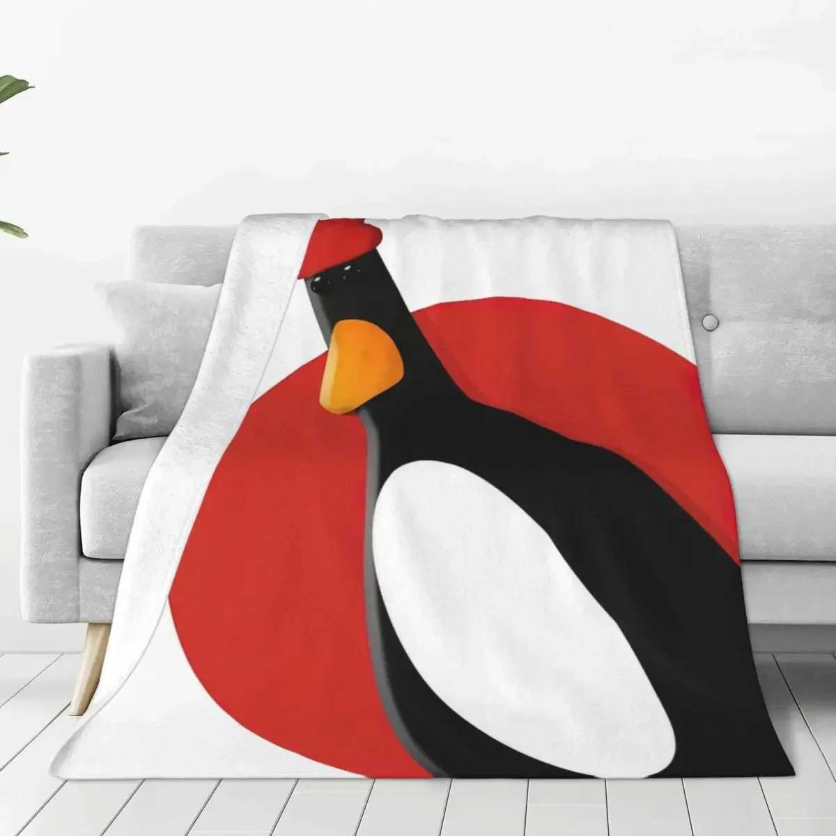 Feathers McGraw silent penguin blanket flannel Wallace Gromit lightweight throw blanket car sofa bedroom blanketXJ250312
