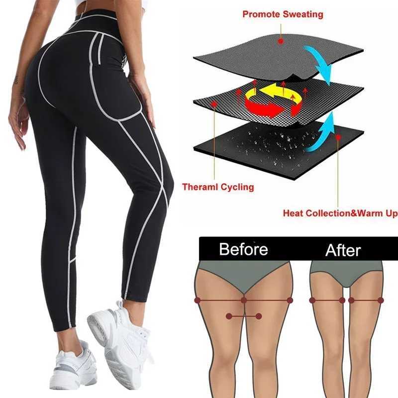 Active Shirts Tees Hot sauna set sauna sweatpants hot sweat shape womens weight loss burning tight corset shaping and weight loss jacket Y2503124PQM