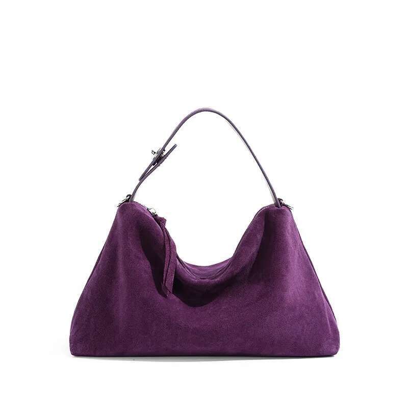 Women's Bags Women Faux Suede Shoulder Fashion Underarm Large Capacity Small Tote Zip Closure Vintage Commuting Chic Hobo Bag