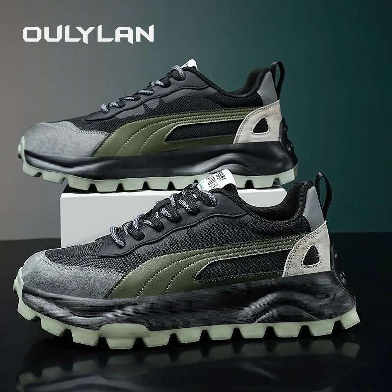 Soft Bottom Fashionable Casual Sport Shoes Men Outdoor Running Comfortable Breathable Sneakers Size 39-44
