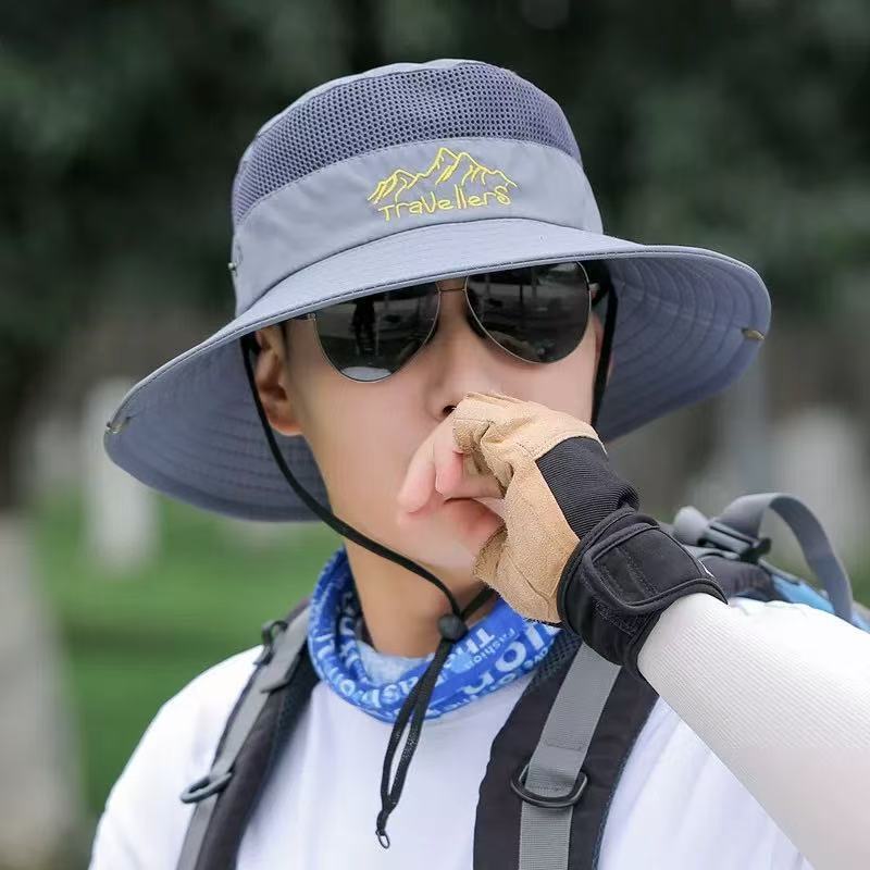 baseball cap Sunscreen Summer Outdoor Sunshade Cycg Big brim Sun Men's Fishing Fisherman's Hat