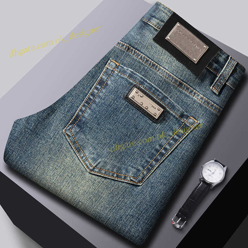 Luxury designer jeans mens 2025 New Product Jeans for Men Slim Fit Small Straight Feet High Quality Brand Trendy Men baggy jeans size 29-40
