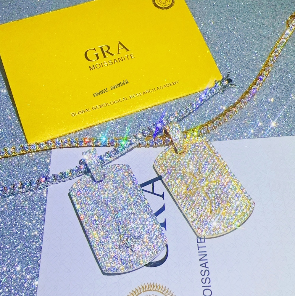 Fine Jewelry Necklaces Pass Diamond Tester VVS Moissanite Chain Pendant Silver 925 Charm Pendant