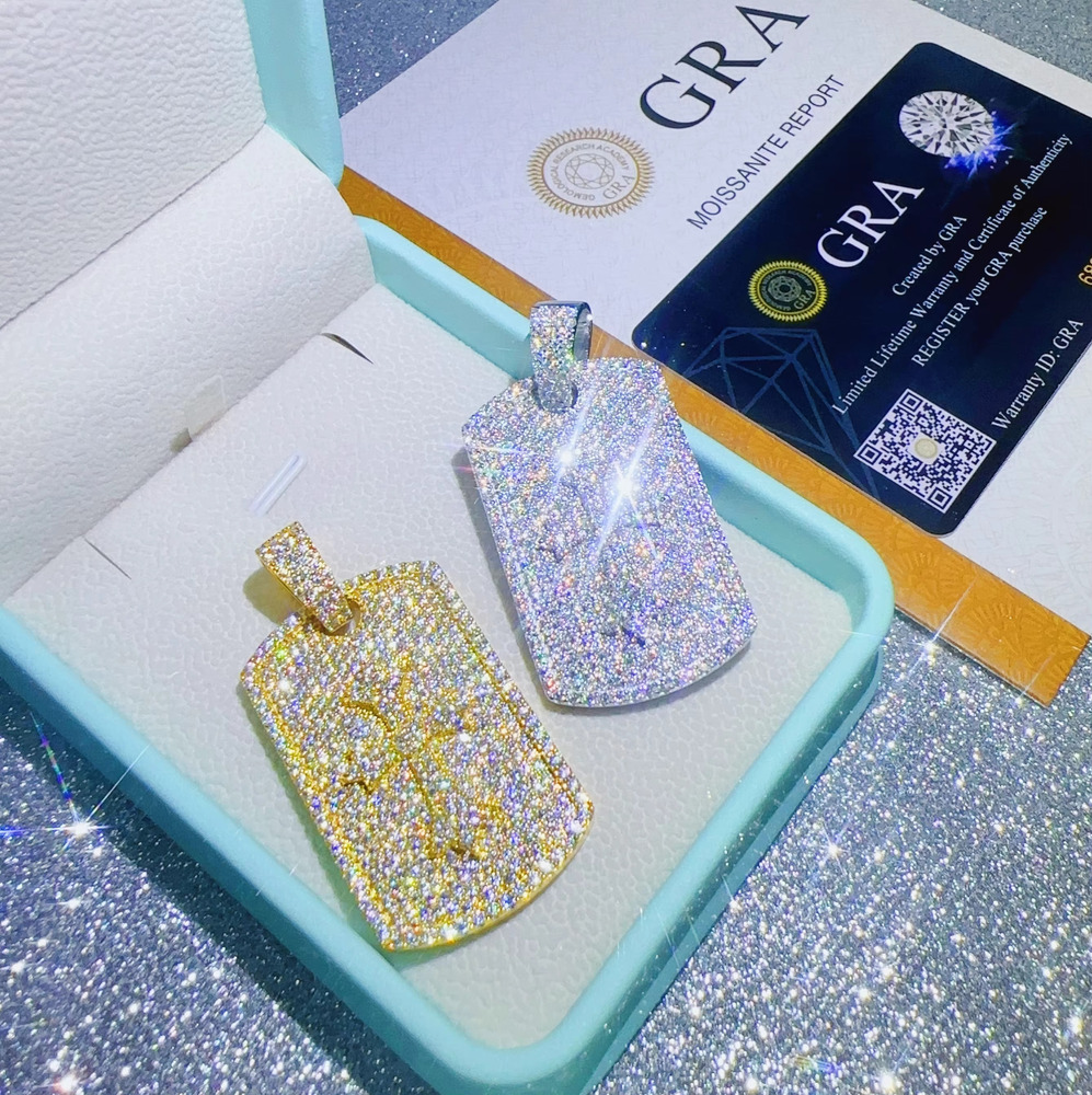 Fine Jewelry Necklaces Pass Diamond Tester VVS Moissanite Chain Pendant Silver 925 Charm Pendant