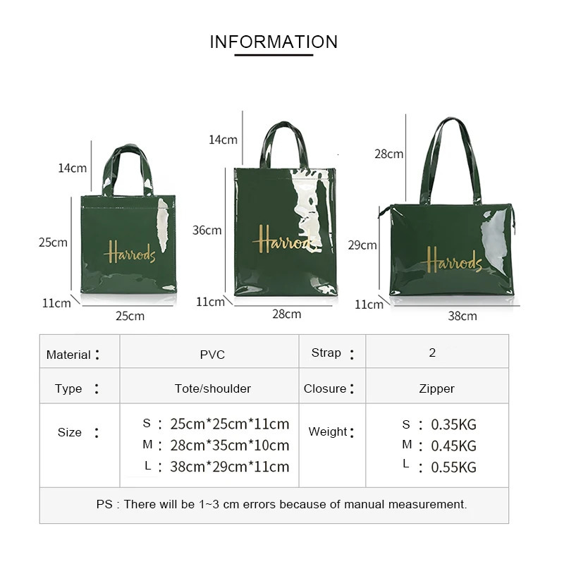 Fashion Style Jelly Handbag for Women Eco Friendly Flower Tote Shopping Bag Reusable Waterproof PVC Shoulder Shopper Bag 250305