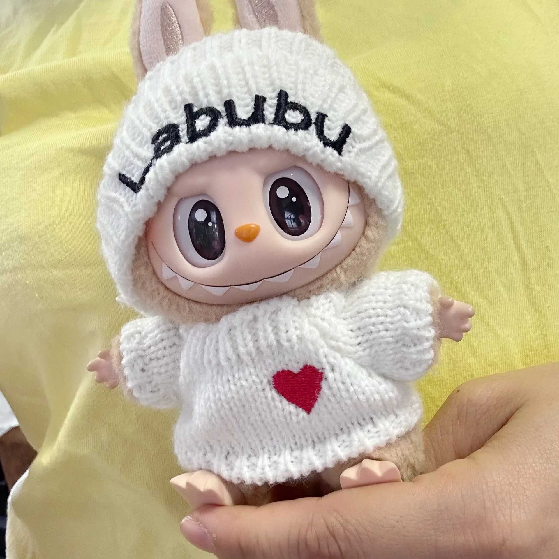For 17cm Labubu Idol V1 V2 Hoodies Clothes LABUBU Doll Clothes Fashion Clothes Doll Outfit Match Hoodies Dolls AccessoriesT250313