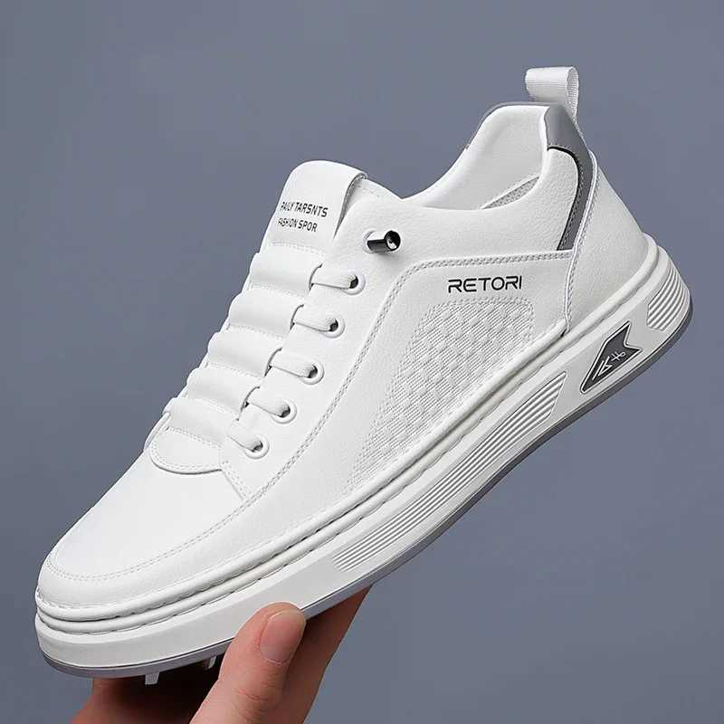 New Mens Shoes High Quality Leather Casual Shoes for Men Designer Sneakers Tennis Mascino Cfort Lace-up White Sport Shoes Y250312