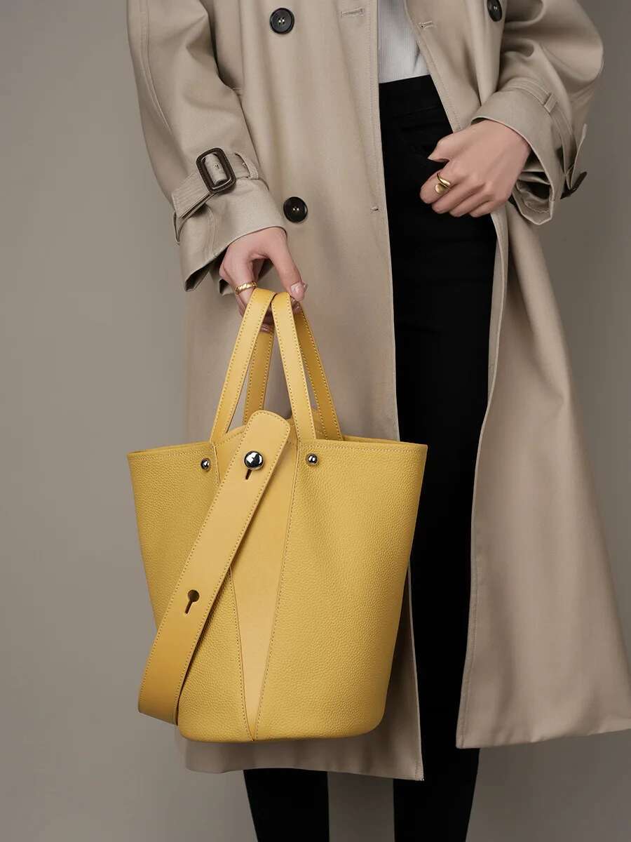 Bags Ladies Genuine Leather For Women Designer Handbags Famous Brands Bucket Bag