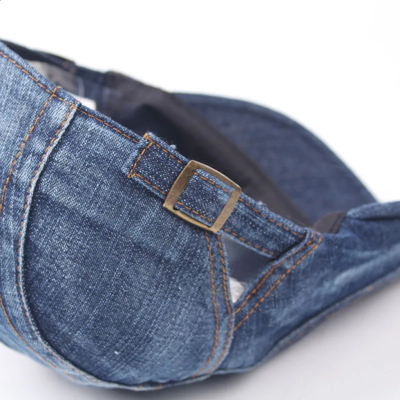Womens denim beret mens Peaked hat retro unisex jeans sboy spring summer casual adjustable flat top 250313