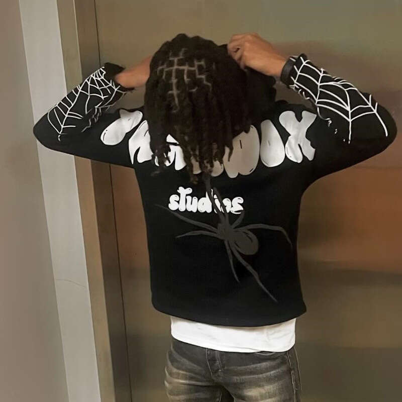 High Gothic Alphabet Foam Street Hip Hop Autumn/Winter Loose Personalized Hoodie