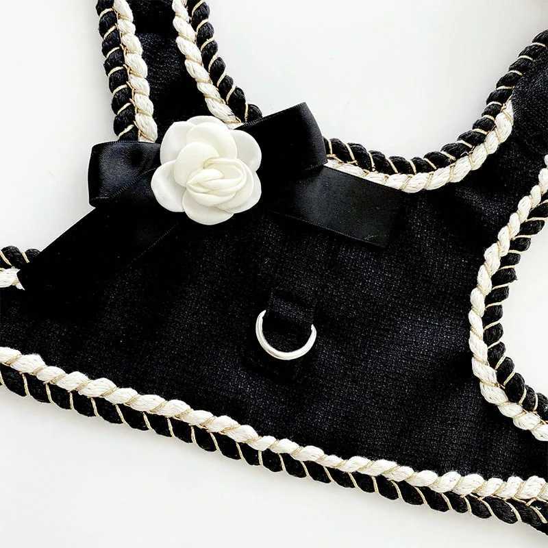 Luxury Designer Dog Harness and Leash Set for Small Dogs Padded Puppy Walking Vest Harness for Chihuahua Yorkie Pet SuppliesT250312