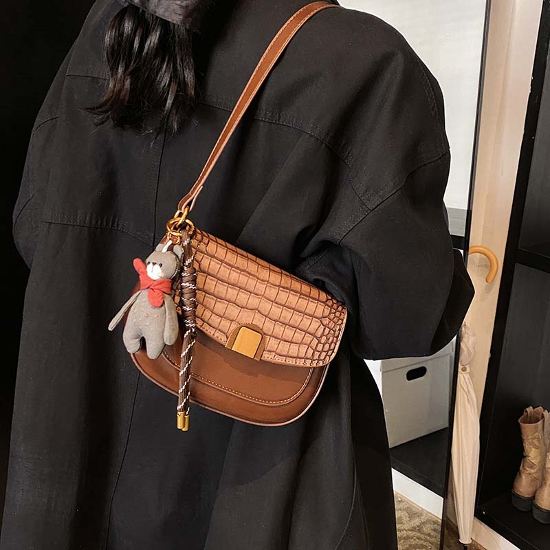 Designer Multi-Color Leather shoulderbag handbag designer bags for women crocodile skin homeless travel black crossbody bag Underarm Bag 01