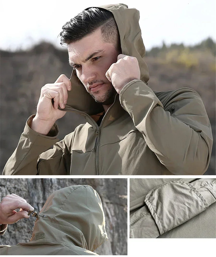Hiking Jacket For Man Summer Lightweight WaterResistant Cooling Silk Fishing Climbing High Quality ner 250313