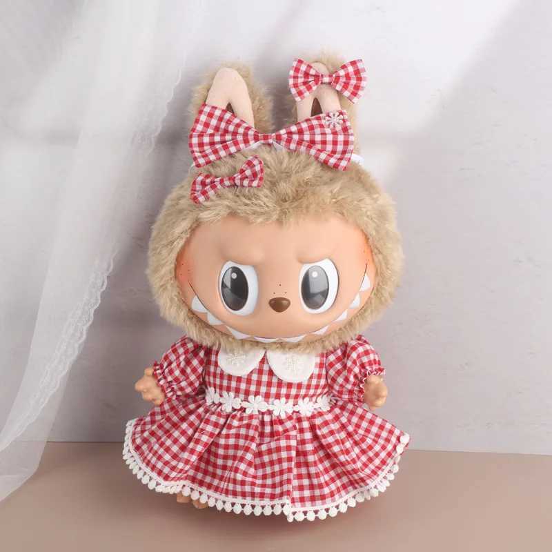 38cm Labubu Only Clothes Time To Chill Pendant Doll Macaron Monster Cloth Clothes Filling Accessories Cos Handmade GirlS GiftT250313