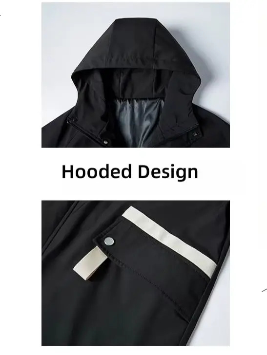 Outdoor Hooded Punching Jacket Waterproof Mens Women Models Spring Autumn Thin Section Windproof Soft 250313
