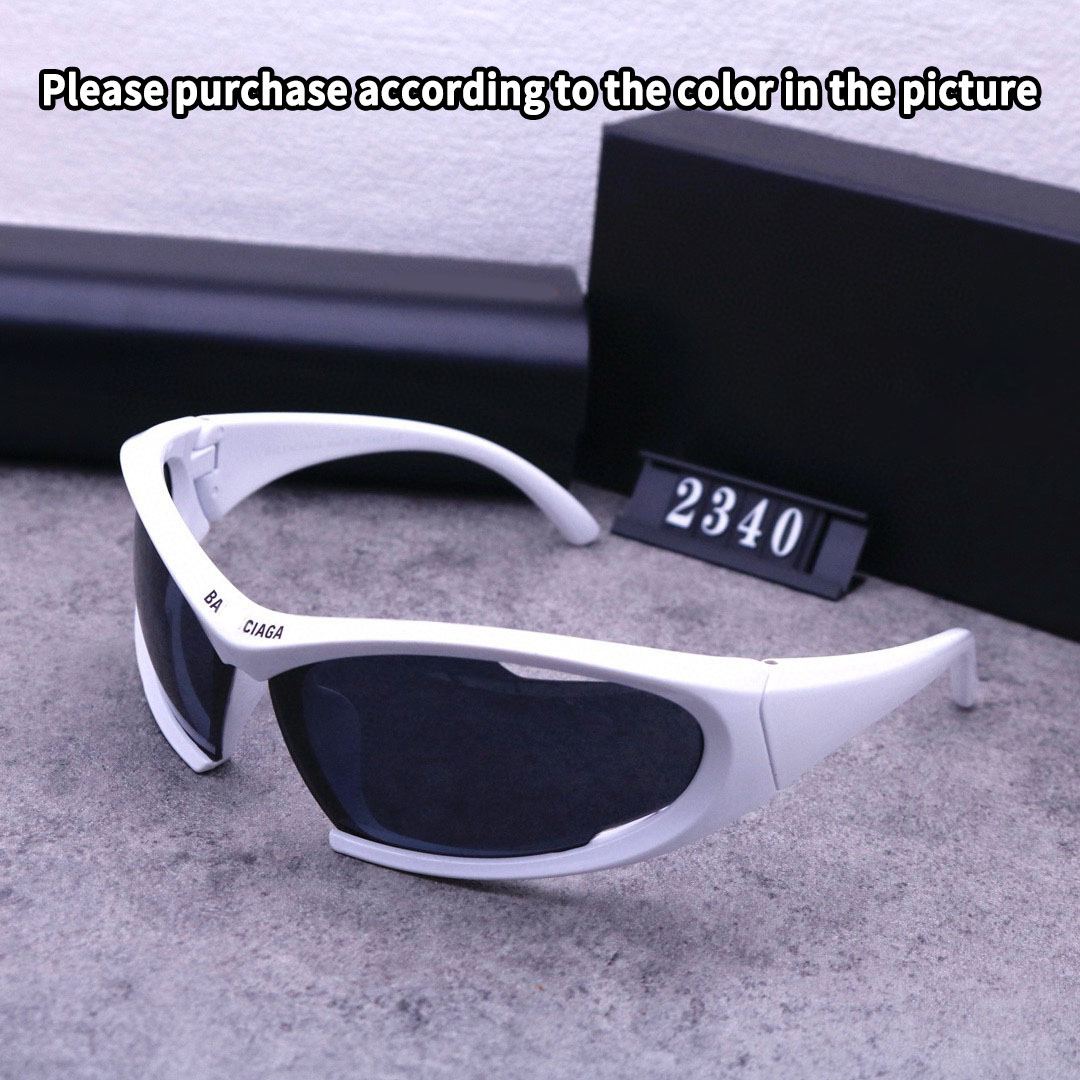 White/Black Bb BB0318S Sunglasses Luxury Designer Paris Fashion Cycling Glasses Men and Women Outdoor UV400 Sunglasses with Box