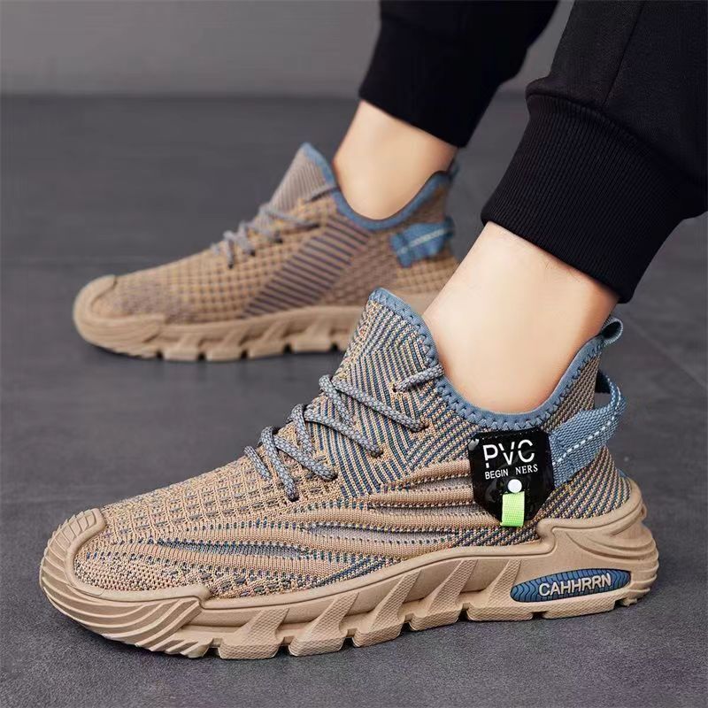 2025 New Thin and Transparent Designer Trendy Fashion Low cut Lace Running Thick soled Men's Shoes